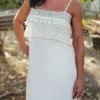 White Fringe Women’s Dress