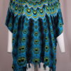 Peacock Print Poncho